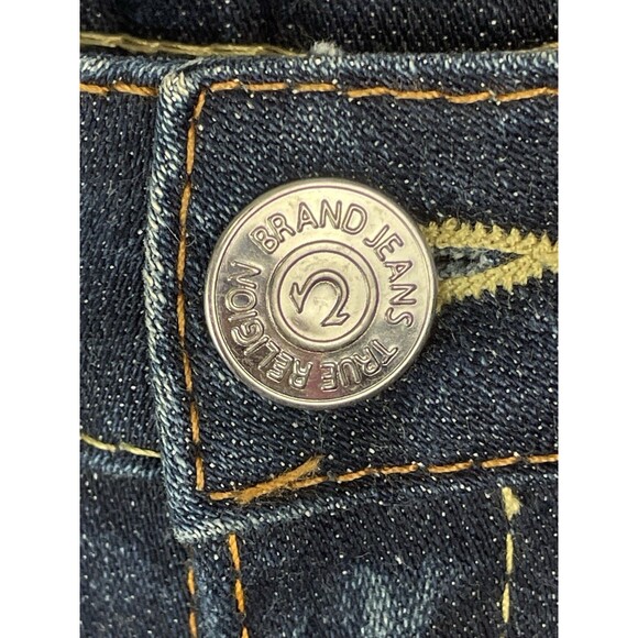 True Religion Women 30 Jeans Vintage World Tour Johnny Bootcut Stretch USA Y2K - Picture 6 of 13